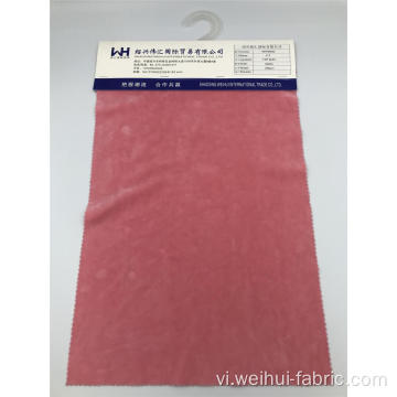 Vải nhung đỏ nhạt dệt kim T / SP chất lượng cao